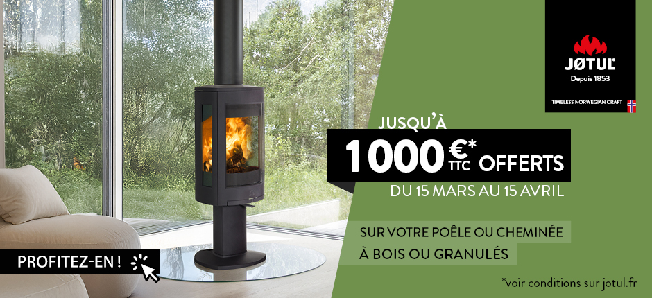Jusqu'à 1000€ de remise - Jotul