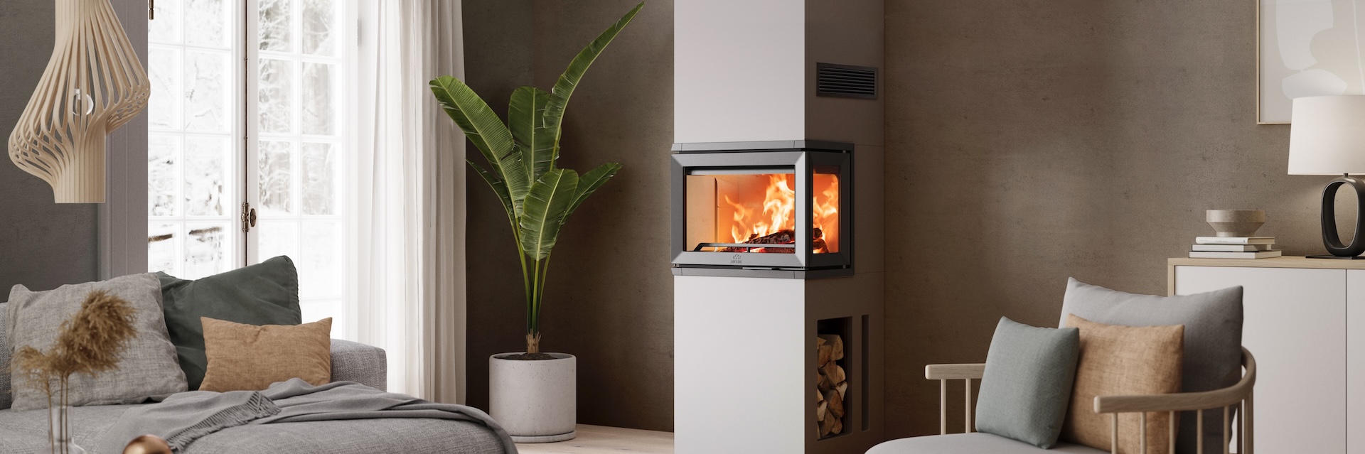 Cheminée contemporaine Jotul