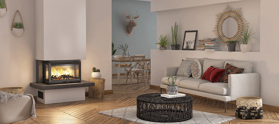 Cheminée Jotul sur mesure